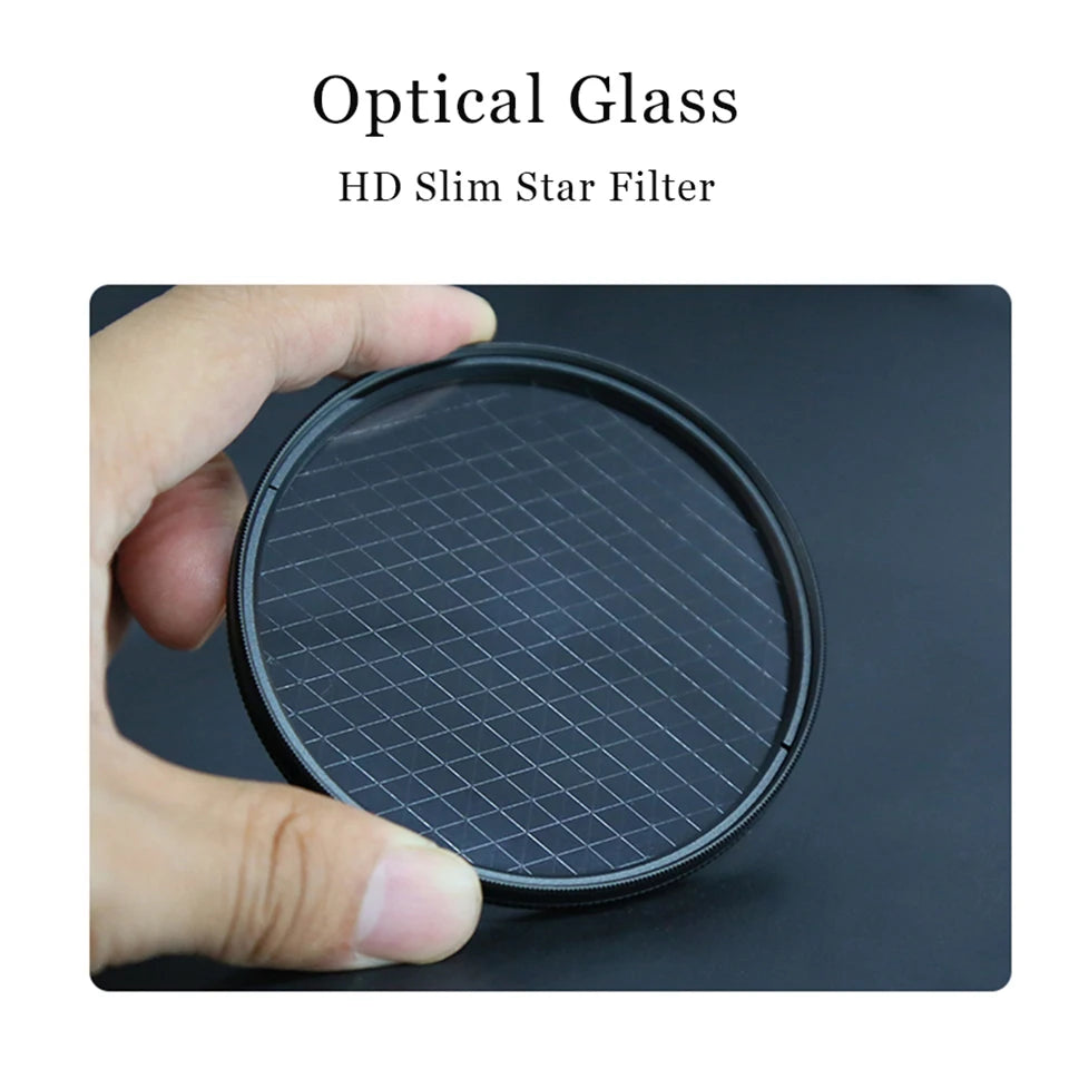 Star Filter DSLR Camera Lens 37mm 40.5mm 49mm 52mm 55mm 62mm 67mm 72mm 77mm 82mm Canon Nikon Sony