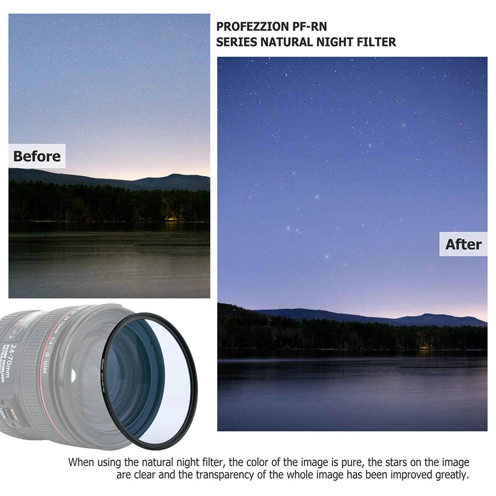 Clear Night Filter - Natural Night Light Pollution Filter