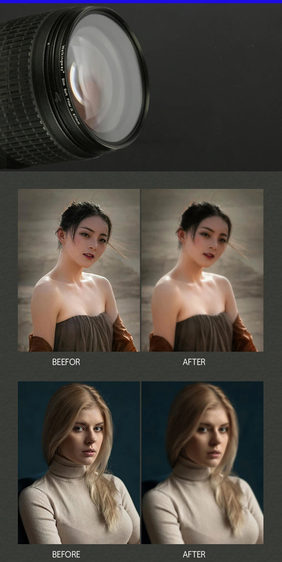Dreamy Hazy Diffuser Mist Filter for DSLR Camera Lens