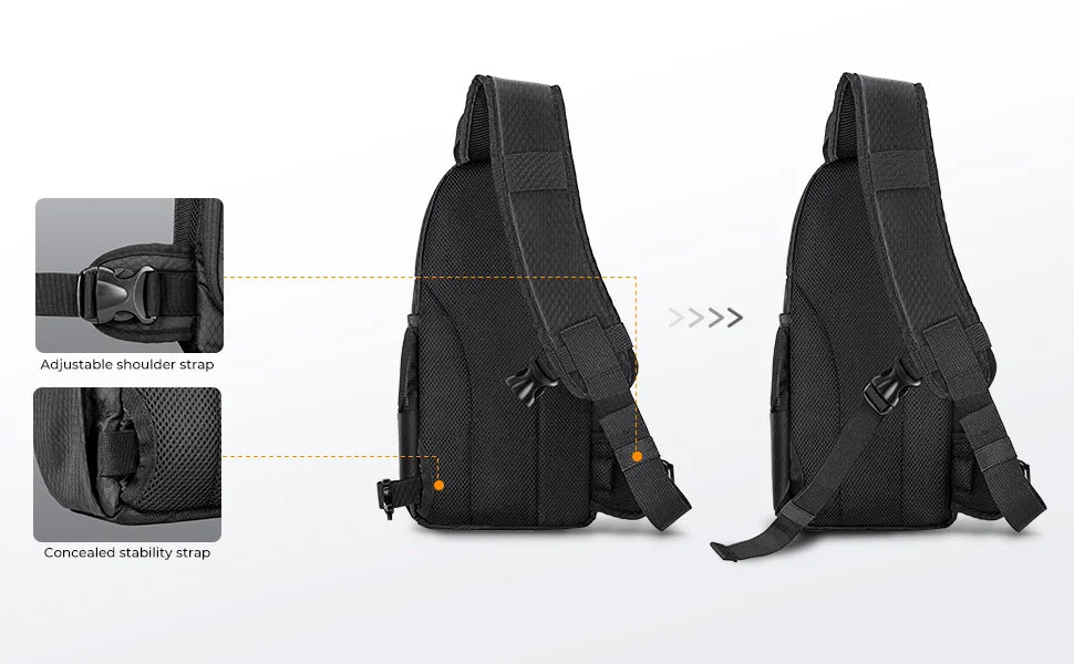 K&F Concept Portable Single Shoulder DSLR Camera Lens Bagb