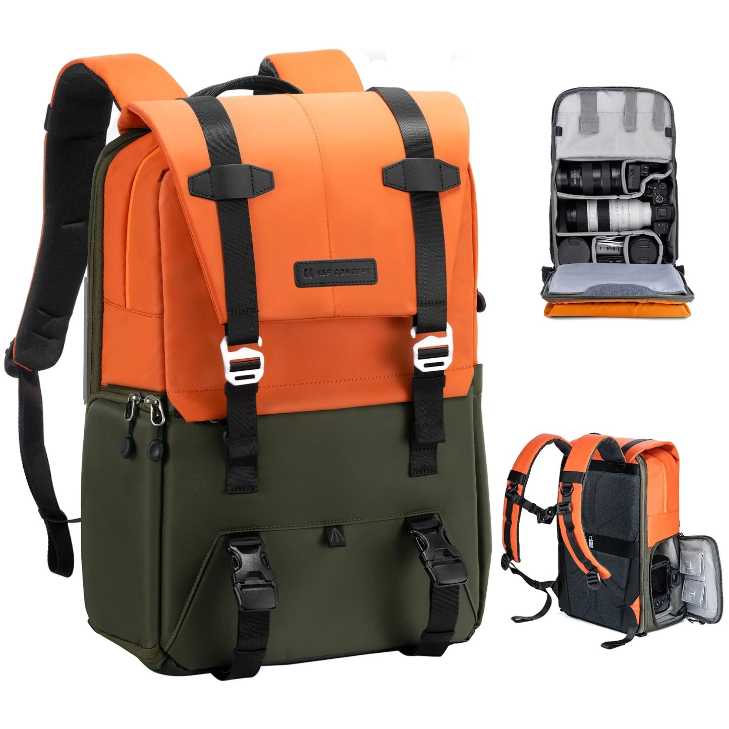 K&F Concept Rain Cover Camera Backpack for Outdoor Travel Photography