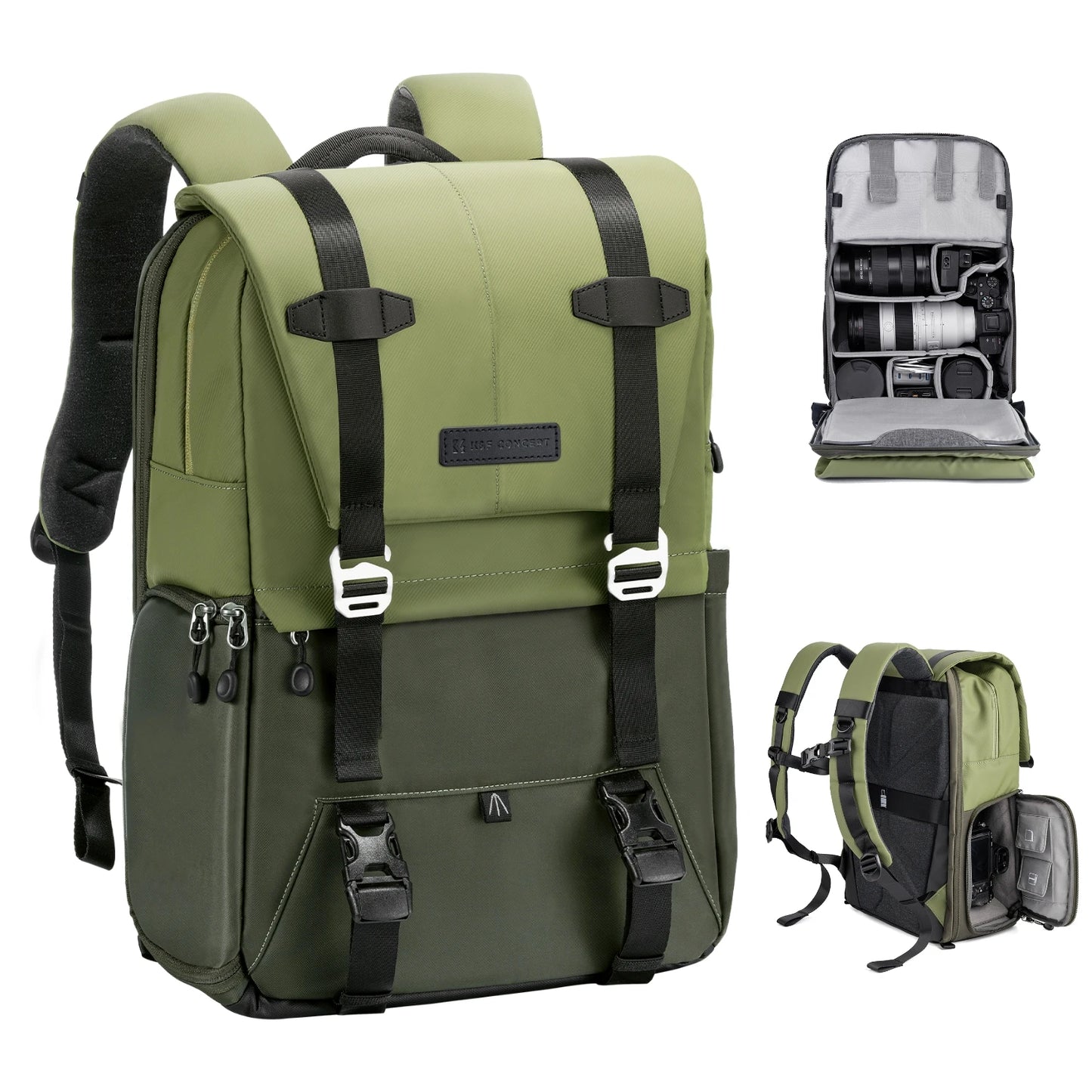 K&F Concept Rain Cover Camera Backpack for Outdoor Travel Photography