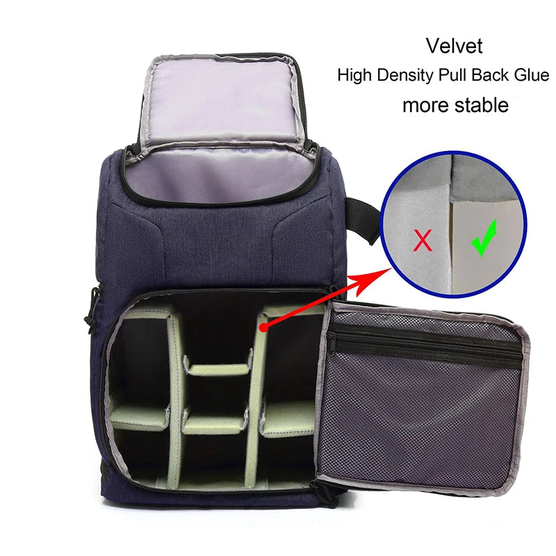 Waterproof Portable Camera Bag Backpack Canon Nikon Sony