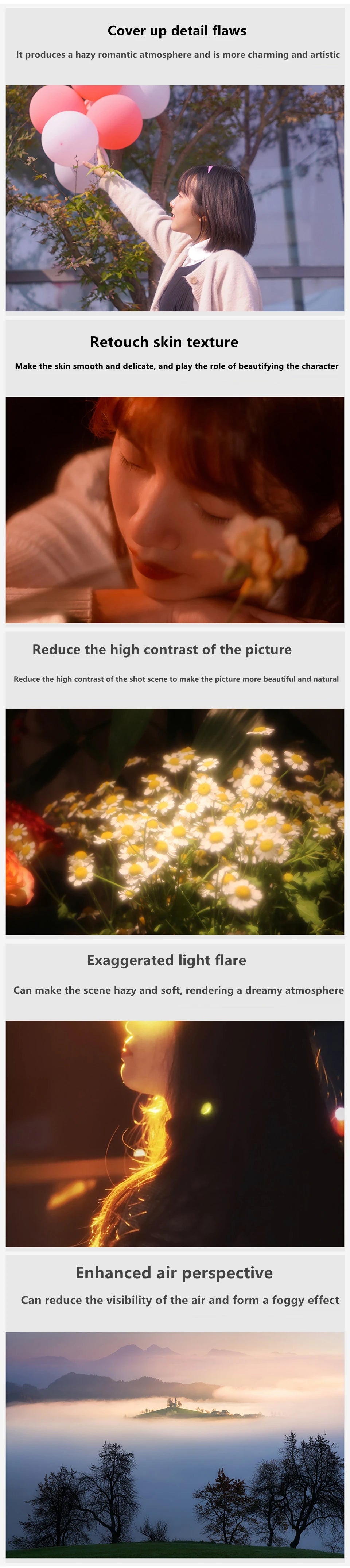 Dreamy Hazy Diffuser Mist Filter for DSLR Camera Lens