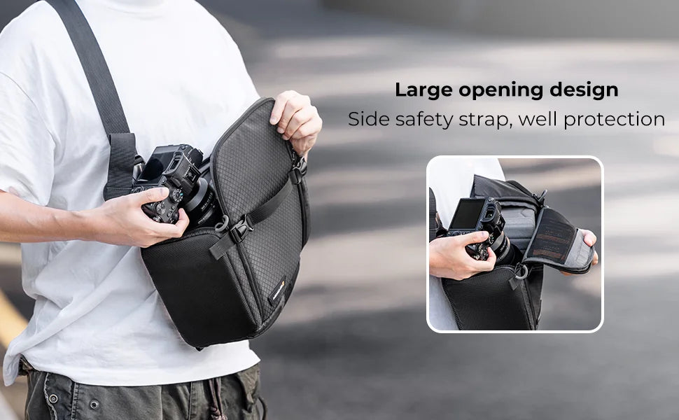 K&F Concept Portable Single Shoulder DSLR Camera Lens Bagb