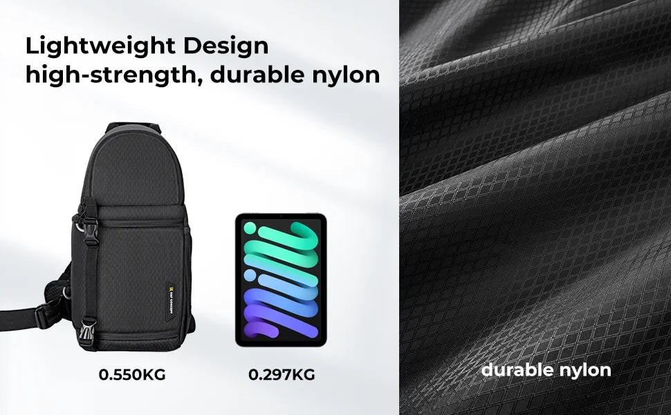 K&F Concept Portable Single Shoulder DSLR Camera Lens Bagb
