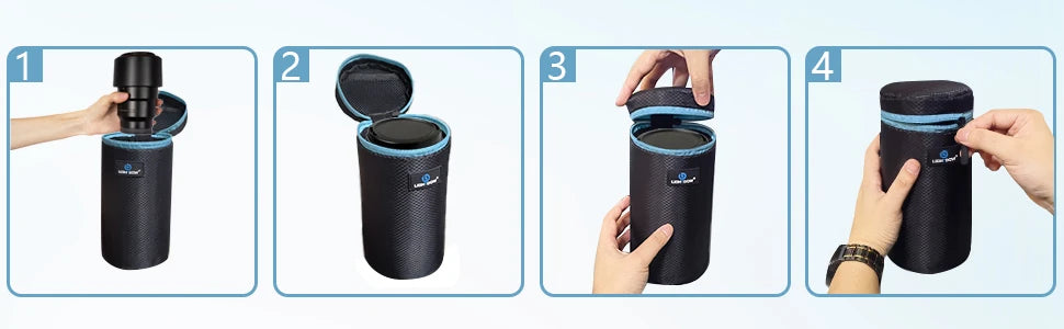 Camera Lens Portable Polyester Carry Bag Case