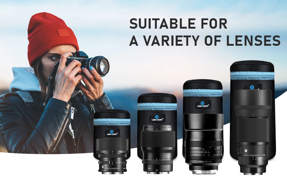 Camera Lens Portable Polyester Carry Bag Case