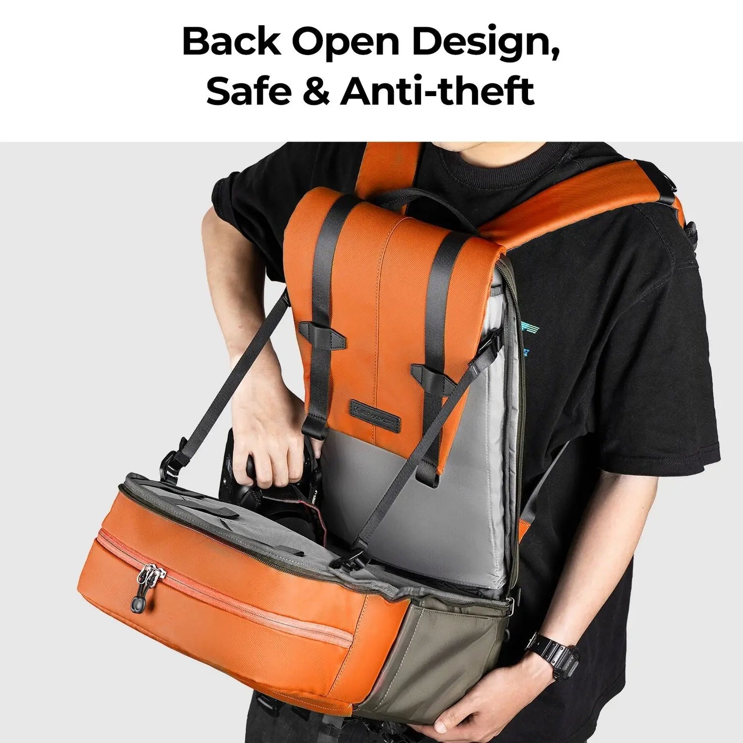 K&F Concept Rain Cover Camera Backpack for Outdoor Travel Photography
