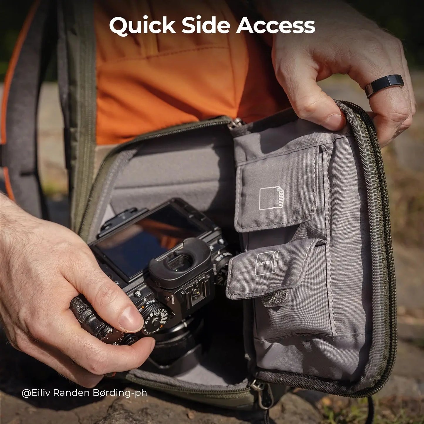 K&F Concept Rain Cover Camera Backpack for Outdoor Travel Photography