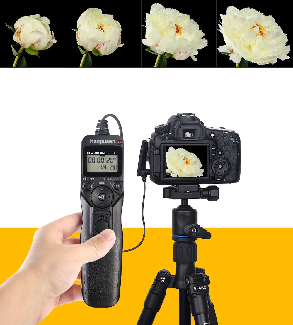 Camera Time Lapse Intervalometer Remote LCD Timer Shutter Release