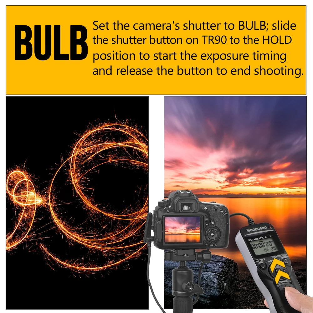 DSLR Camera Intervalometer Remote Shutter Release Controller