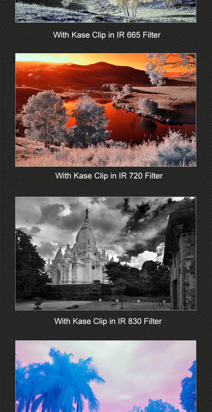 Kase Clip-in Infrared Filter for Sony Alpha Mirrorless Camera ( Ultraviolet / IR Original / IR 590 / IR 665 / IR 720 / IR 830 )