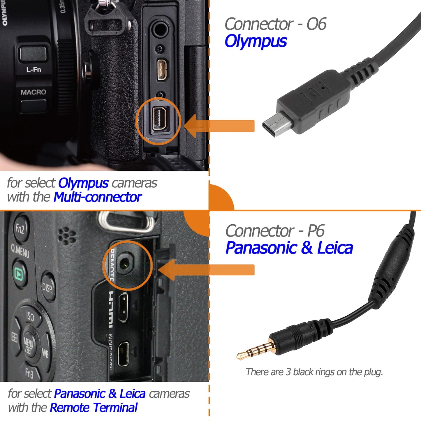 Remote Shutter Release Cable for DSLR Camera 2.5mm