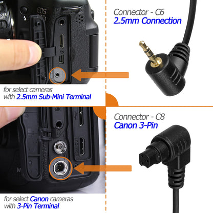 Remote Shutter Release Cable for DSLR Camera 2.5mm