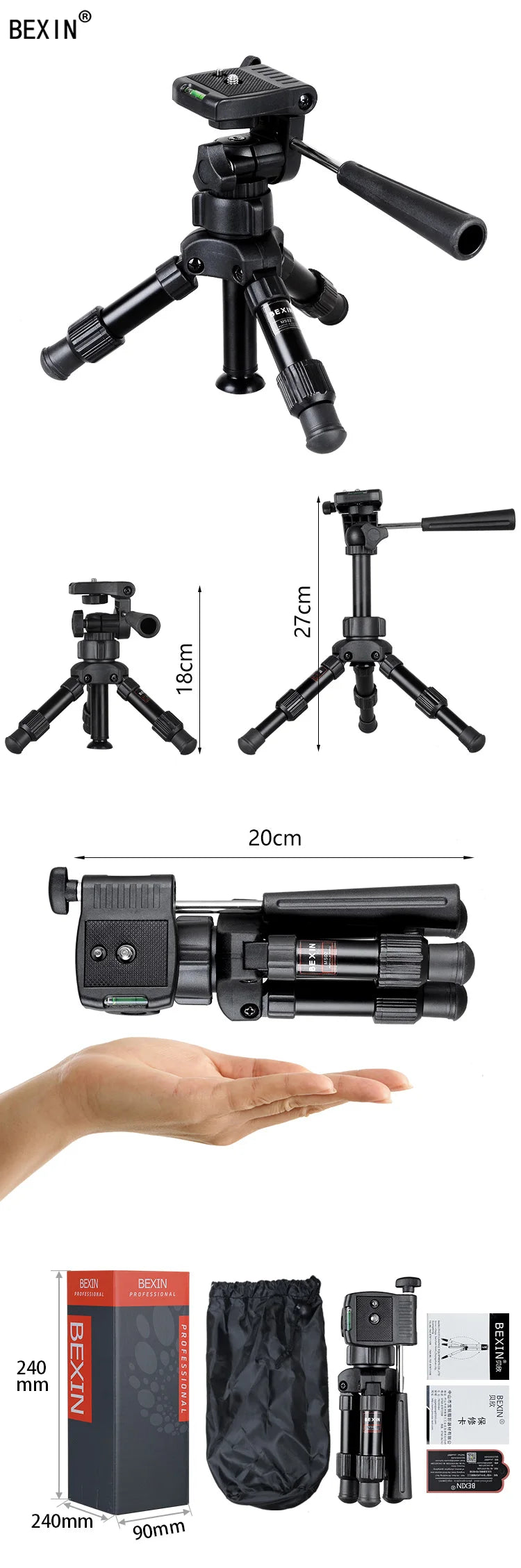 Mini Tripod Stand Holder for DSLR Camera