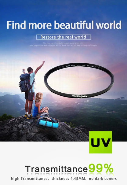 Walkingway UV Lens Filter for Canon Sony Nikon