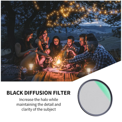 K&F Concept Black Mist Diffusion 1/4 1/8 Camera Lens Filter