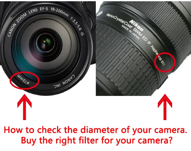 Scattere Flare Filter Streaks for DSLR Camera Lens