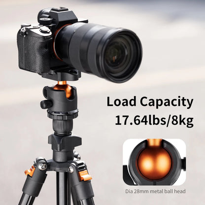 K&F Concept 62.99 Inch Portable Travel Tripod for DSLR Camera