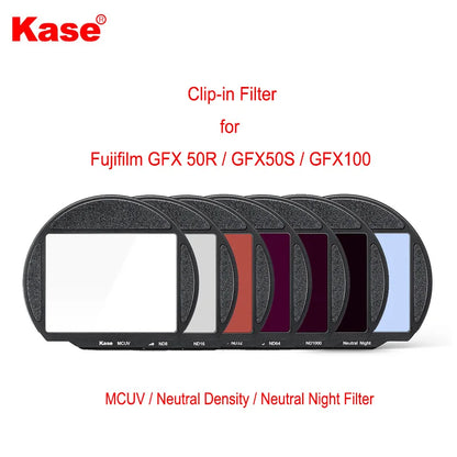 Kase Clip-in Filter 4 in 1 Kit For Fujifilm GFX50R / GFX50S / GFX100