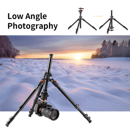 K&F Concept 62.99 Inch Portable Travel Tripod for DSLR Camera