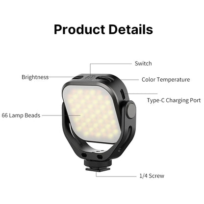 Adjustable 360 LED Light Video DSLR Camera