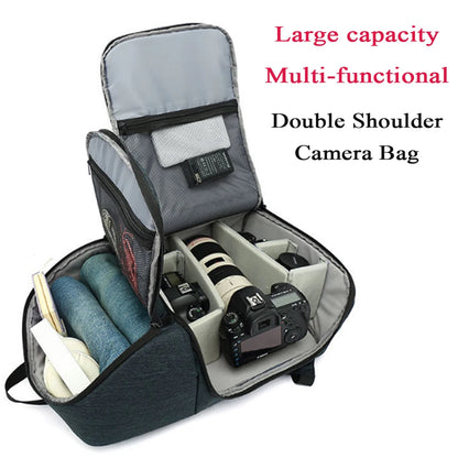 Waterproof DSLR Camera Bag Backpack With Charging Earphone Hole