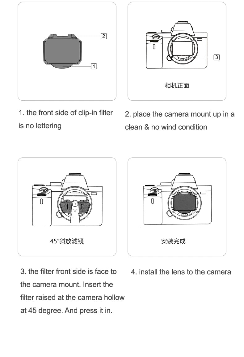 Kase Clip-in ND Filter (ND8) for Sony Camera A7 A7R A7S A7II A7III A7IV A7RIV FX3 A9 a1