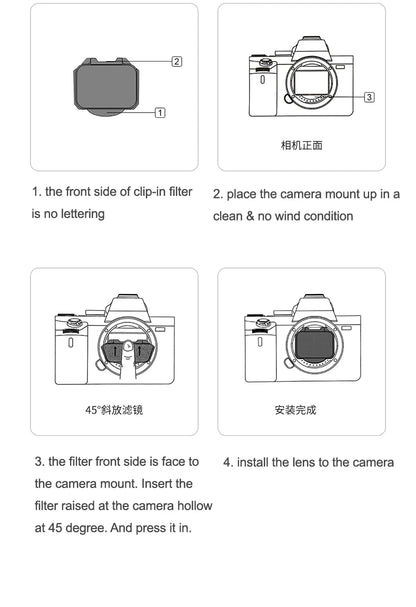 Kase Clip-in MCUV UV Protection Filter for Sony A7 A7R A7S A7II A7III A7IV A7RIV FX3 A9 A7C FX3