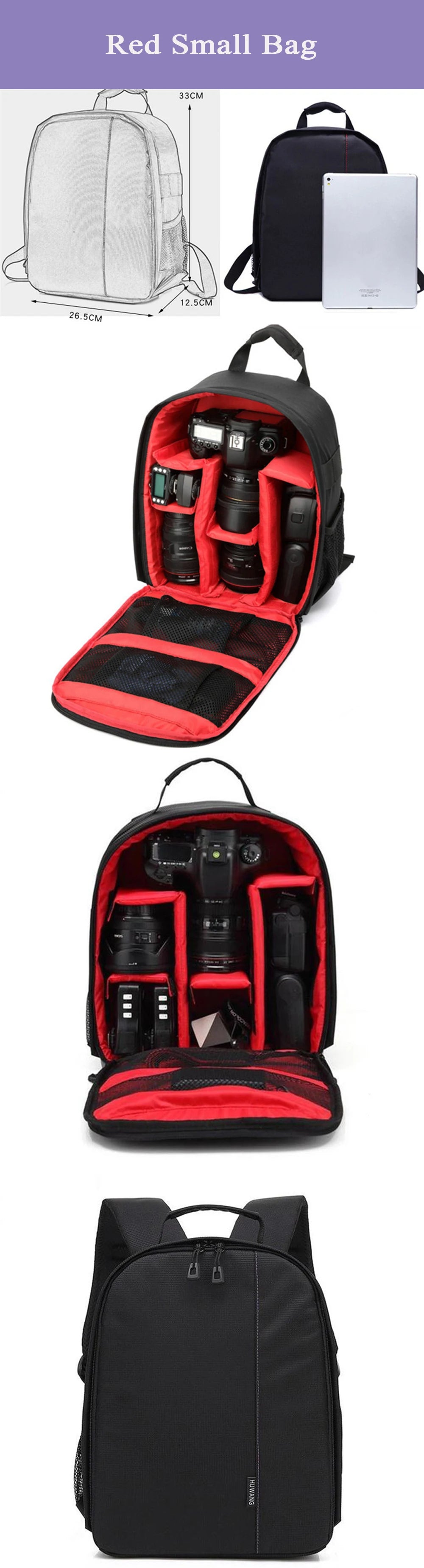 Waterproof DSLR Camera Bag Backpack With Charging Earphone Hole