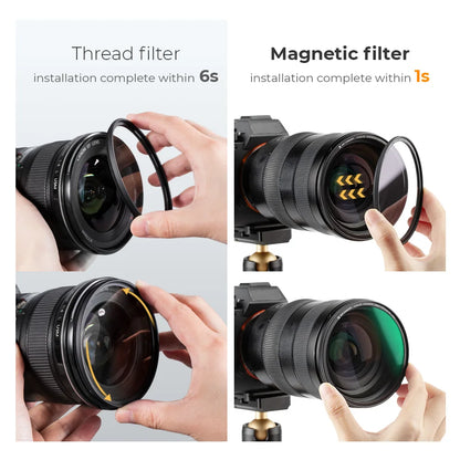 K&F Concept Magnetic Black Mist Diffusion 1/4 1/8 Camera Lens Filter