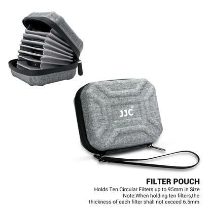 JJC Lens Filter Pouch Case for 10 Circular Filters