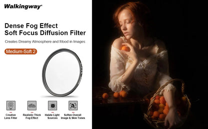 Diffusion Soft Black Mist Pro Filter for DSLR Camera Lens