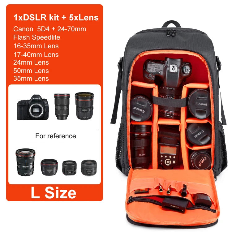 Big Capacity Photography DSLR Camera Backpack Bag