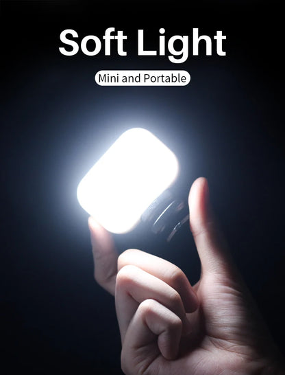 Mini LED Video Light Rechargeable for Camera