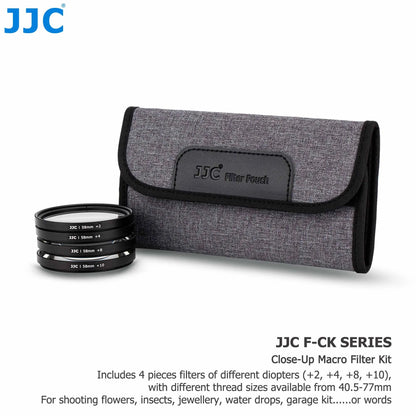 JJC Macro Close Up Lens Filter Kit with Filter Pouch