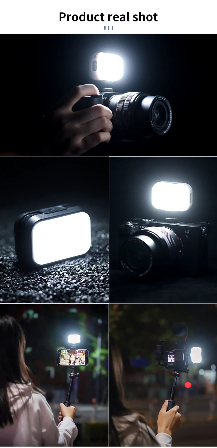 Mini LED Video Light Rechargeable for Camera