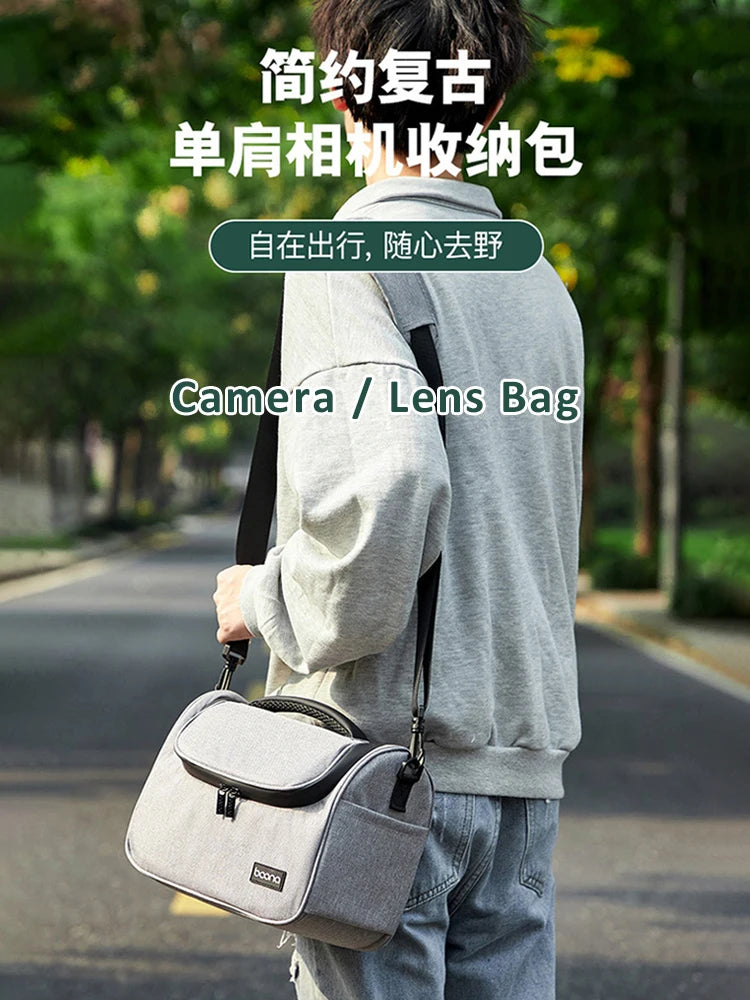 Camera Lens Shoulder Bag for Canon Nikon Sony Fuji