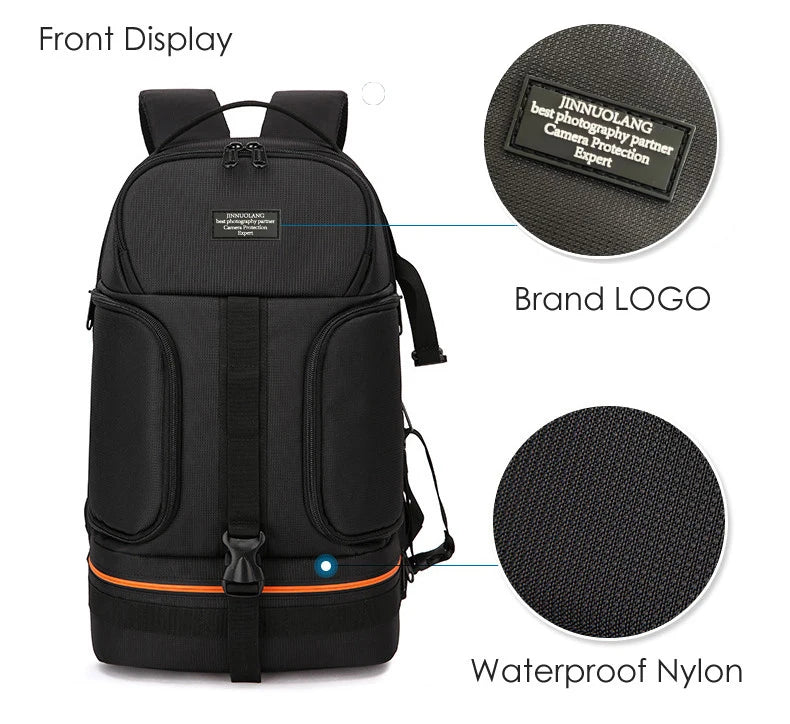 Professional Camera Large Backpack Bag Tripod Holder