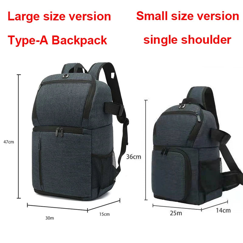 Waterproof DSLR Camera Bag Backpack With Charging Earphone Hole