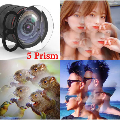 Swirl Prism Special Effects Lens Filter for DSLR Camera Smartphone