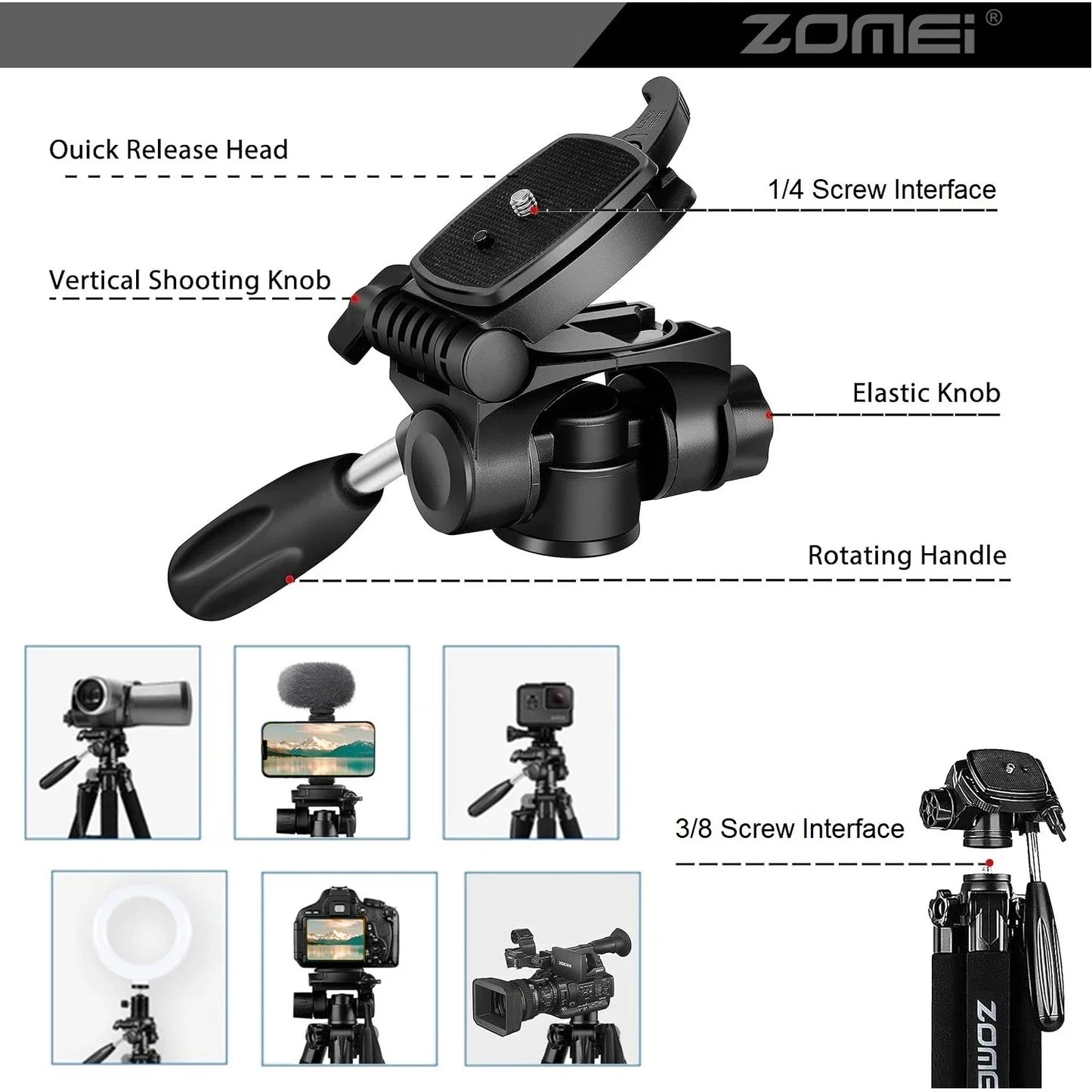 Zomei Tripod Stand for Professional Camera