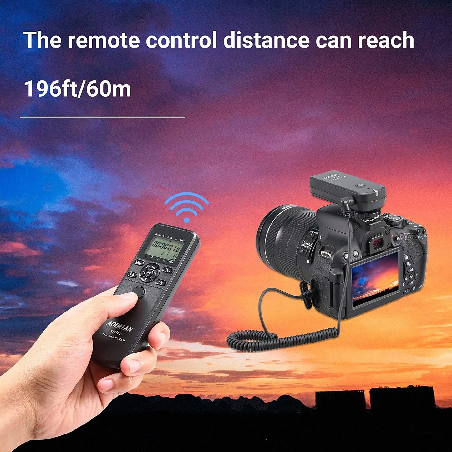 Wireless Timelapse Intervalometer Remote Control Shutter Release For Canon Nikon Sony Panasonic Fujifilm Camera