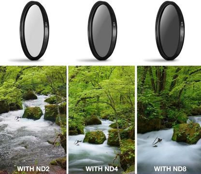 ND Lens Filter ND2 ND4 ND8 ND16 ND32 ND64 Canon Nikon Sony Camera