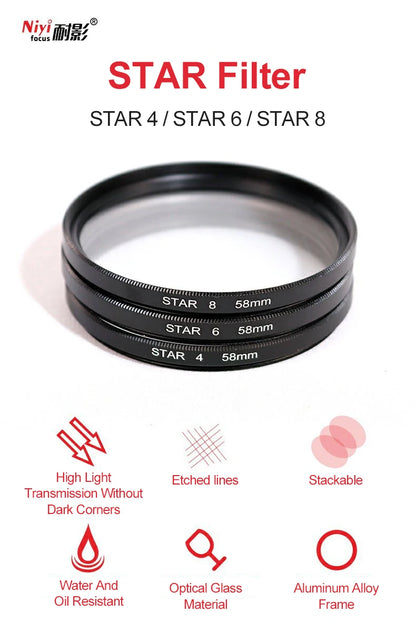 Star Line 4 6 8 Camera Lens Filter