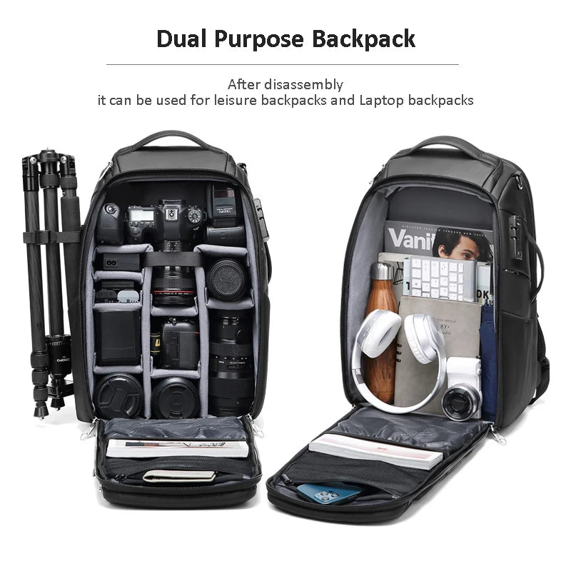 Multifunctional Large Capacity Camera Bag Backpack