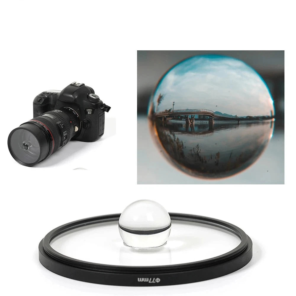 DSLR Camera Prism Crystal Glass Lens Filter 77mm