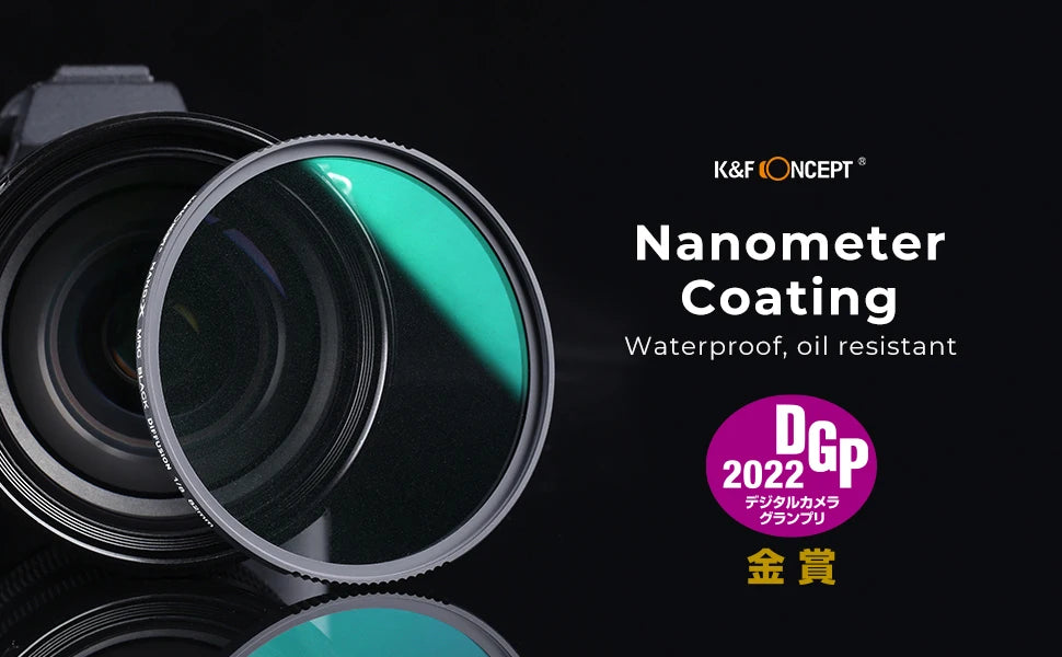 K&F Concept Black Mist Diffusion 1/4 1/8 Camera Lens Filter