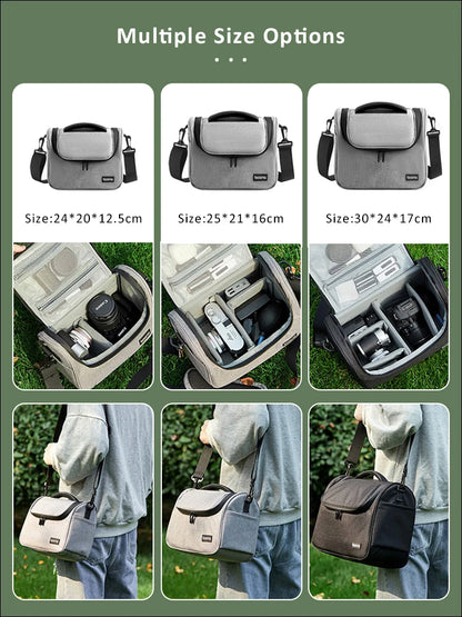 Camera Lens Shoulder Bag for Canon Nikon Sony Fuji